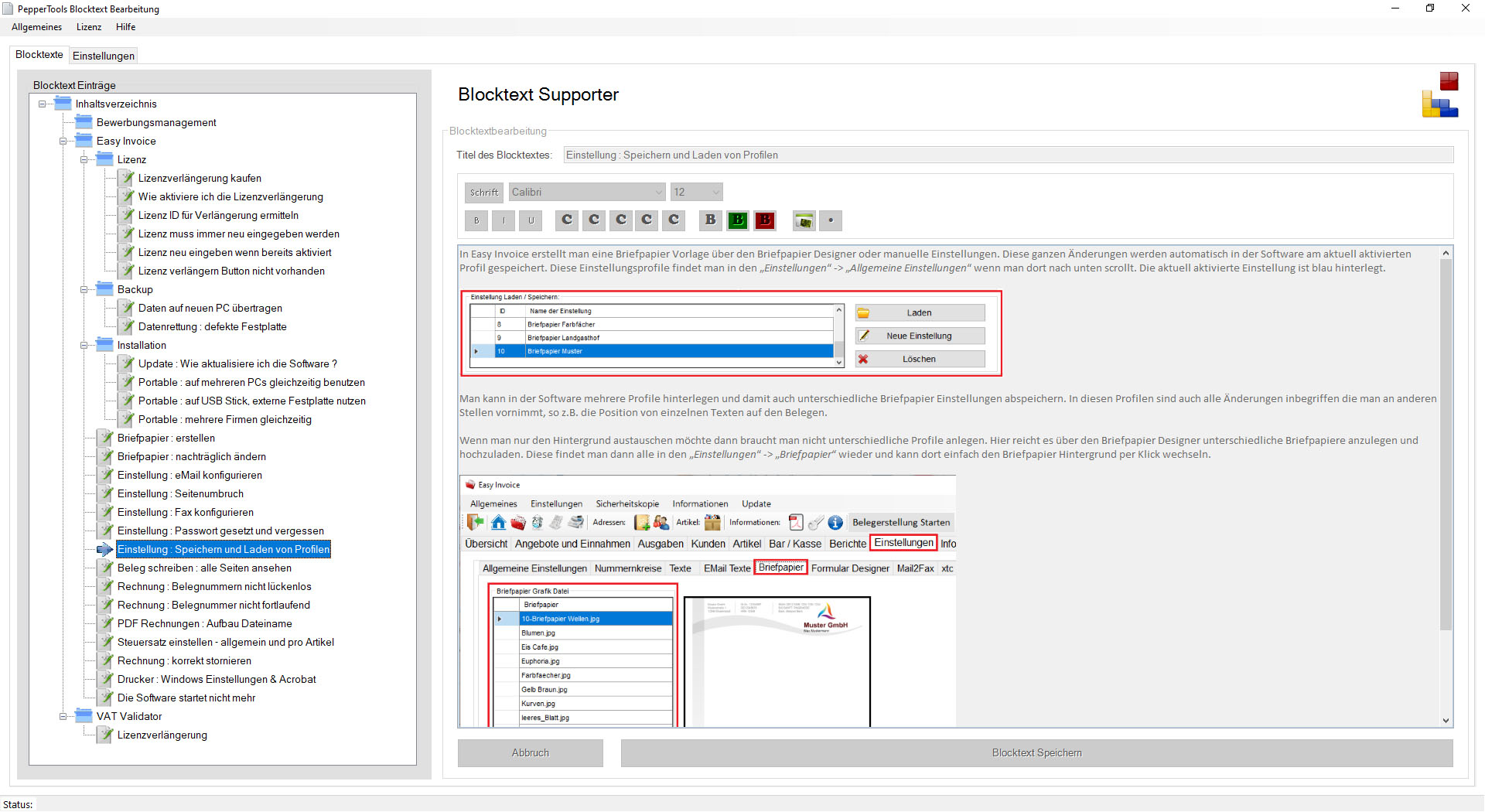 Rechnungsprogramm Easy Invoice